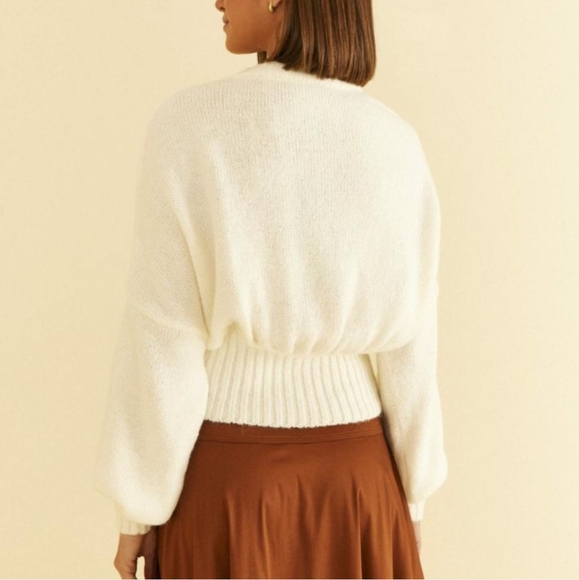 Anthropologie Farm Rio Knit Cardigan Sweater Large - Picture 3 of 16